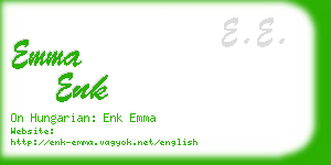 emma enk business card